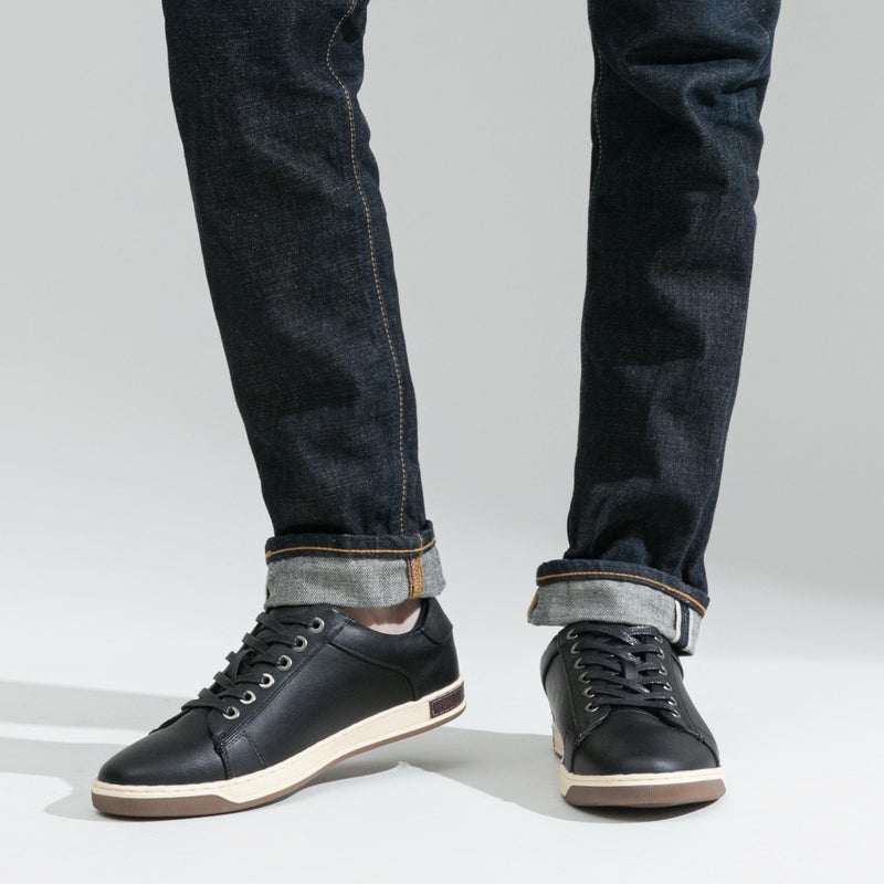 Vostey Men's Sneakers Fashion Black Casual Shoes Dress Sneaker Oxford Shoes(B81Q13 Black 13) - Image 3